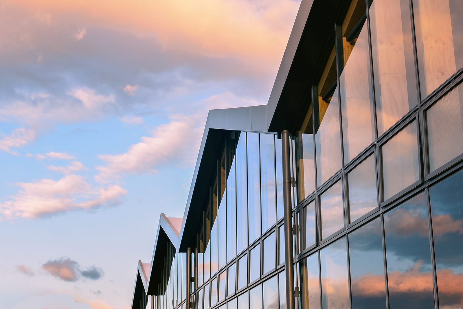Terminal Exterior sunset